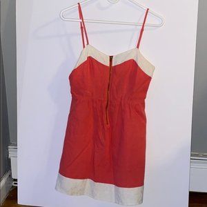 NWOT Red White Baby Doll Dress Women Size Small